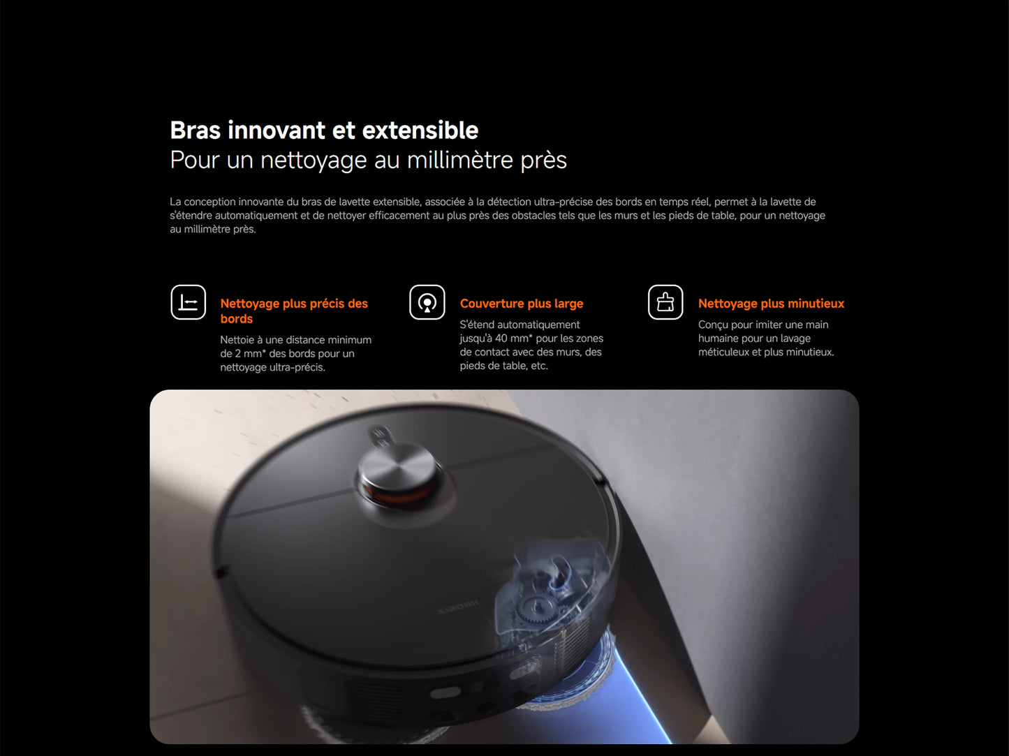 Aspirateur robot Xiaomi X20 Max 8000 Pa - Station all-in-one avec lavage automatique et navigation intelligente
