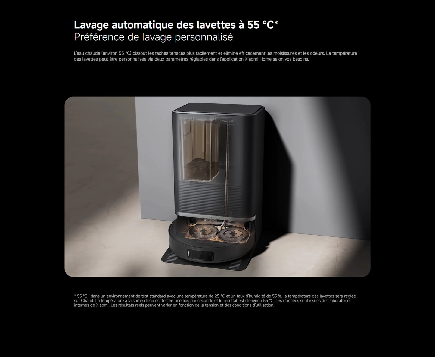 Aspirateur robot Xiaomi X20 Max 8000 Pa - Station all-in-one avec lavage automatique et navigation intelligente
