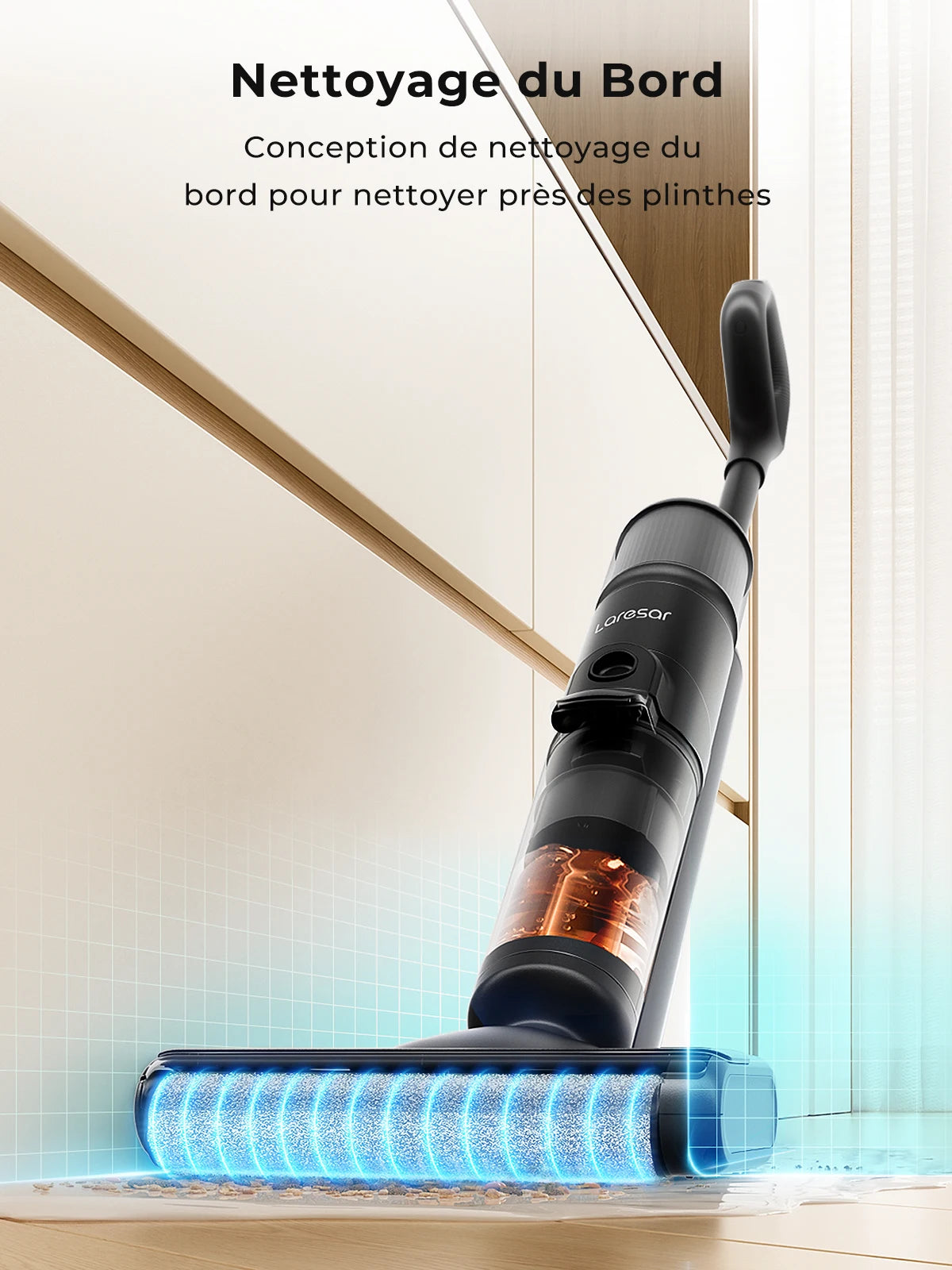 Aspirateur Laveur Laresar M3 Sec et Humide Auto-Nettoyant 13000Pa - Écran LED Intelligent
