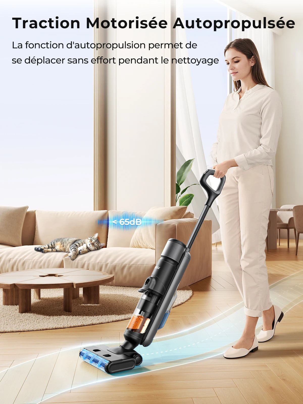 Aspirateur Laveur Laresar M3 Sec et Humide Auto-Nettoyant 13000Pa - Écran LED Intelligent
