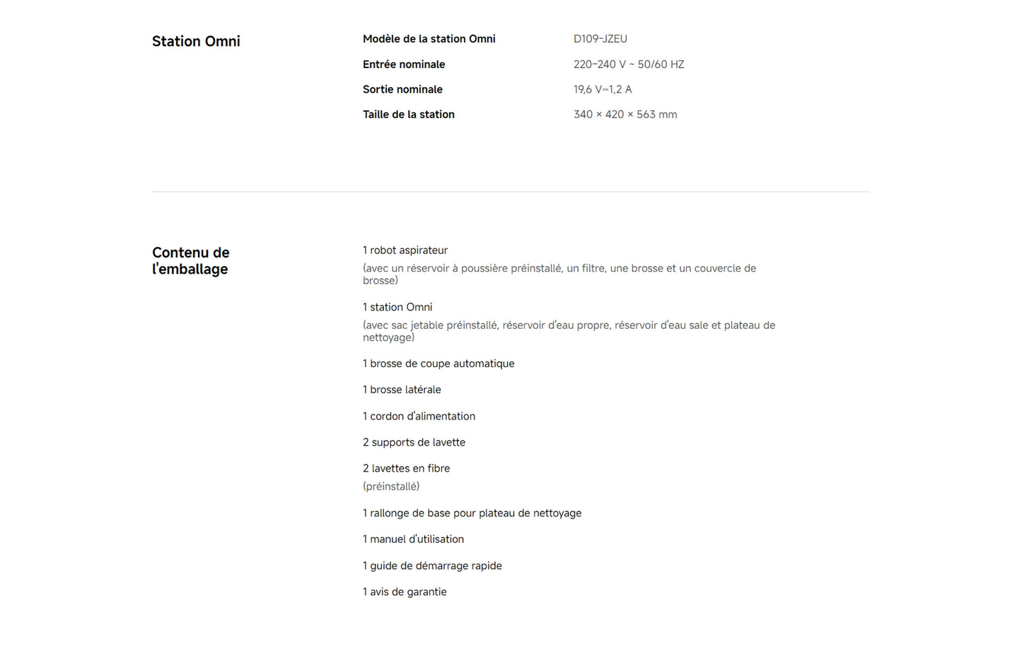 Aspirateur robot Xiaomi X20 Max 8000 Pa - Station all-in-one avec lavage automatique et navigation intelligente
