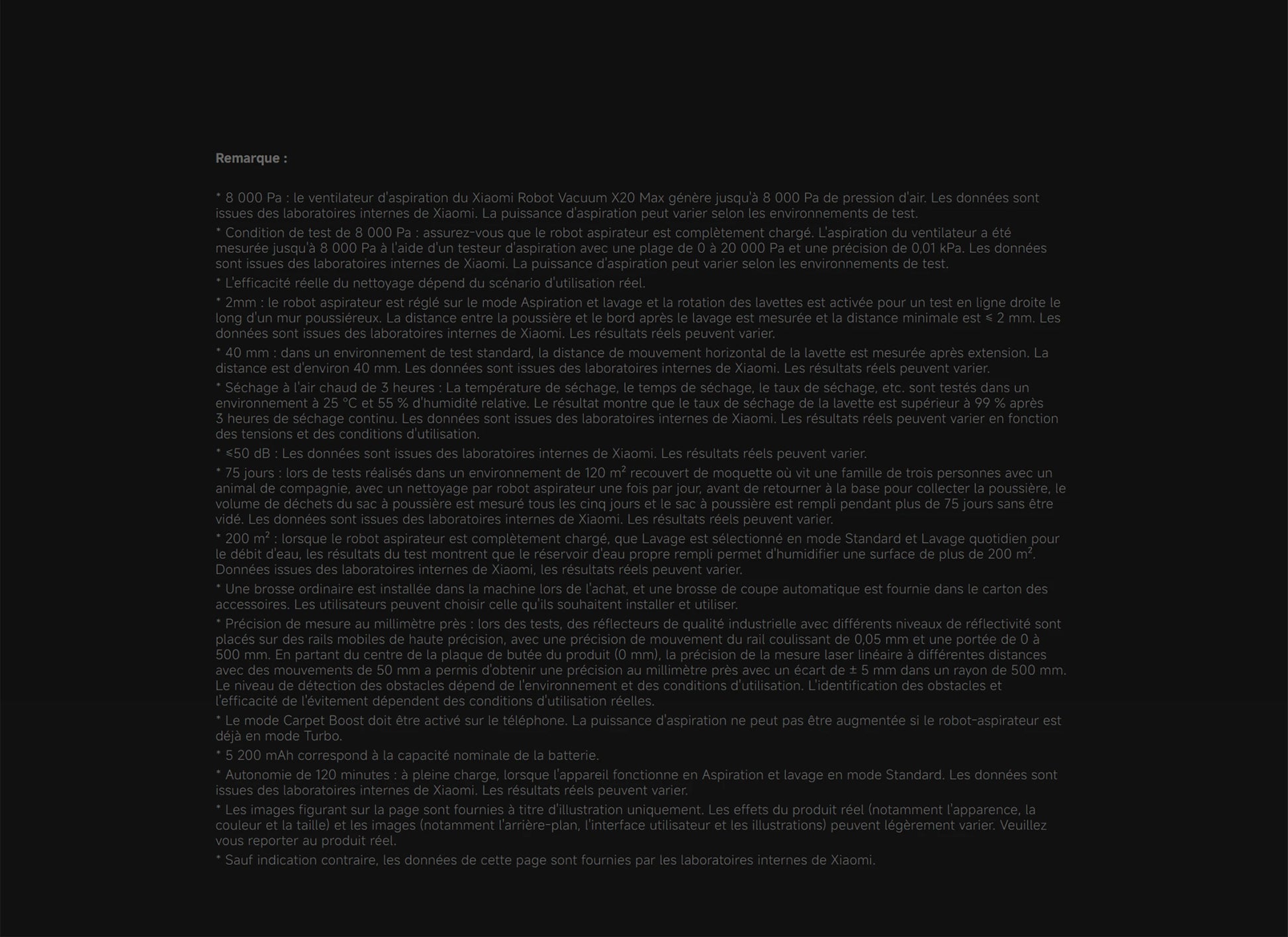 Aspirateur robot Xiaomi X20 Max 8000 Pa - Station all-in-one avec lavage automatique et navigation intelligente
