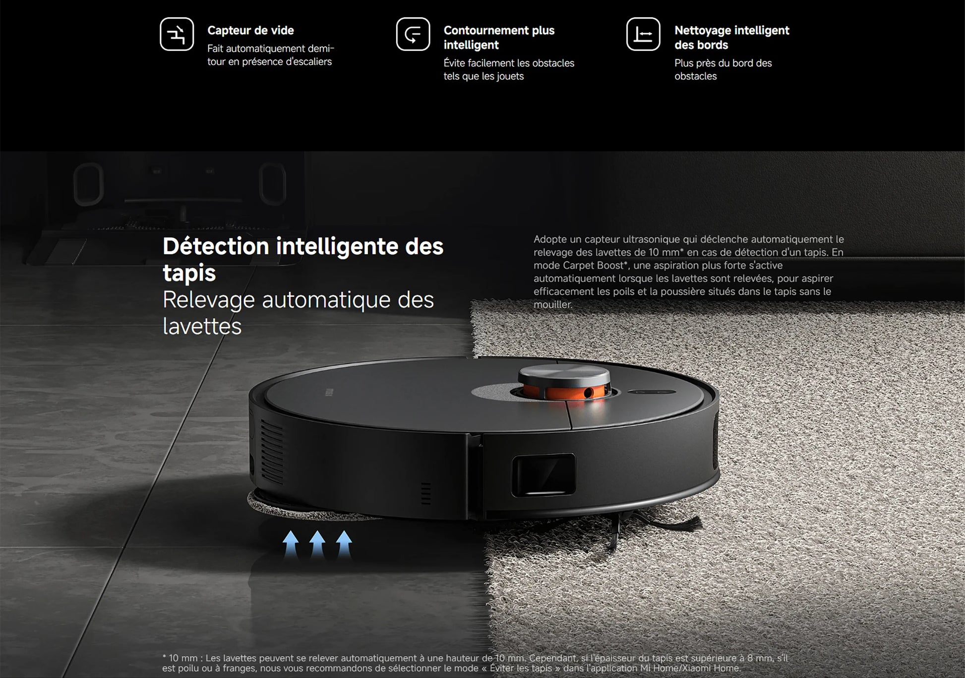Aspirateur robot Xiaomi X20 Max 8000 Pa - Station all-in-one avec lavage automatique et navigation intelligente
