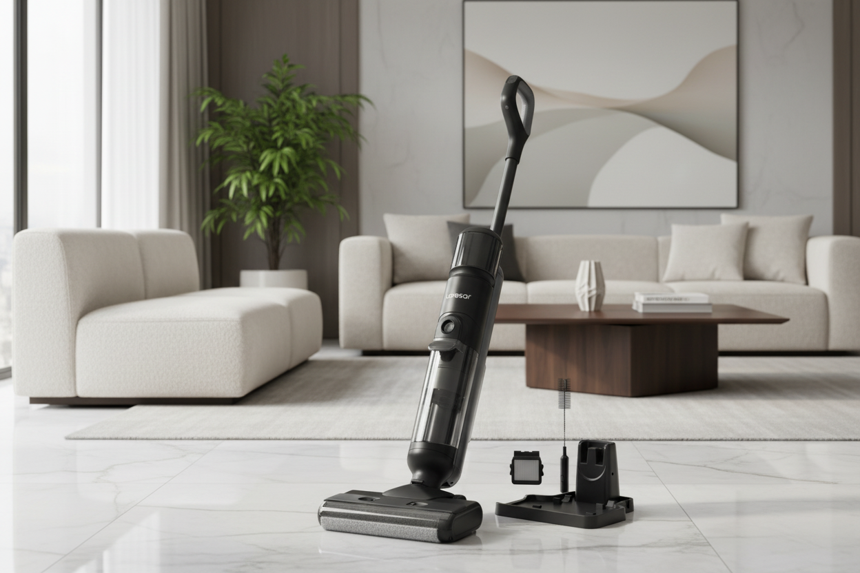 Aspirateur Laveur Laresar M3 Sec et Humide Auto-Nettoyant 13000Pa - Écran LED Intelligent
